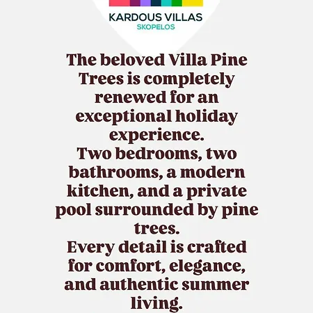 Villa Luxury With Private Pool In Skopelos, Nature Retreat, Pine Trees By Kardous *