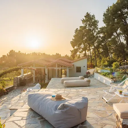 Luxury With Private Pool In Skopelos, Nature Retreat, Pine Trees By Kardous *