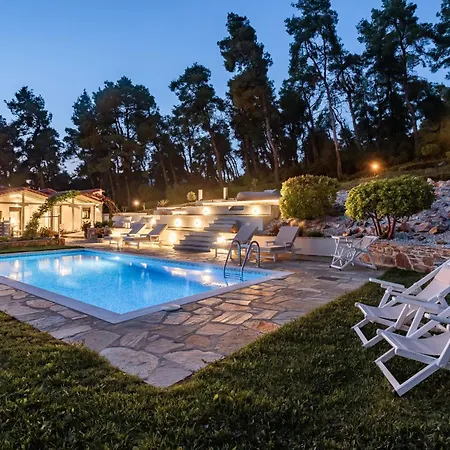 Luxury With Private Pool In Skopelos, Nature Retreat, Pine Trees By Kardous *